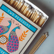Load image into Gallery viewer, Peacock Luxury Letterpress Match Box
