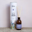 Load image into Gallery viewer, Reed Diffuser - Darjeeling Delights. Reed Diffuser - Darjeeling Delights. Darjeeling Delights Tea Rose Fragrance. Very romantic, featuring dried tea leaves, dusky tea rose and lemon. Fresh and rose based. Best selling scent, ideal for spring, summer. Hand poured soy derived diffuser made of natural ingredients. Perfect for summer time scenting. Room filling diffuser with 6 natural rattan reeds and comes in a beautoful presentation box, which features wild flowers and animals on it. Cottage core
