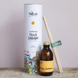 Load image into Gallery viewer, Reed Diffuser - Sicilian Sunbeam. Hand poured soy derived diffuser made of natural ingredients. Perfect for summer time scenting. Room filling diffuser with 6 natural rattan reeds and comes in a beautoful presentation box, which features wild flowers and animals on it. Cottage core in its sttyle, it is perfect for nature lovers.