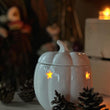 Load image into Gallery viewer, Pumpkin Wax Melt Burner with soy wax melts and soy tealights