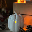 Load image into Gallery viewer, Pumpkin Wax Melt Burner with soy wax melts and soy tealights