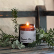 Load image into Gallery viewer, Alpine Air pine and eucalyptus winter candle in amber jar