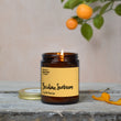 Load image into Gallery viewer, Sicilian Sunbeam Italian Summer Candle. Great Candle for Summer time. Really romantic fragrance with Neroli, Mandarin and Basil Candle. Lots of citrus based notes. Yellow Candle.