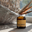 Load image into Gallery viewer, SIcilian Sunbeam Italian Summer double wick Candle. Great Candle for Summer time. Really romantic frgarance with Neroli, Mandarin and Basil Candle. Lots of citrus based notes. Yellow Candle. Image shows a long lasting, double wick candle Our candles are all hand poured with natural plant based wax. Hand poured in the UK and poured in a brown amber glass by our female owned team. Long lasting candles that fully scent a room. Our candles are complete with a gold alliminium lid and packaged in flower box.