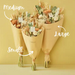 Load image into Gallery viewer, Dried Wild Flowers Bouquet: Apricot Tones