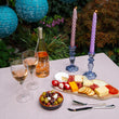 Load image into Gallery viewer, Boho Candlestick Holder with Natural Wax Dinner Candle