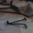 Load image into Gallery viewer, Black Matte Stainless Steel Wick Trimmers for Natural Wax Candles