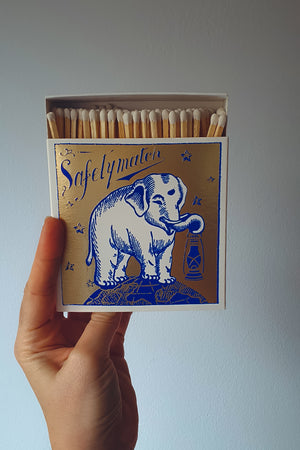 Golden Elephant Luxury Letterpress Match Box