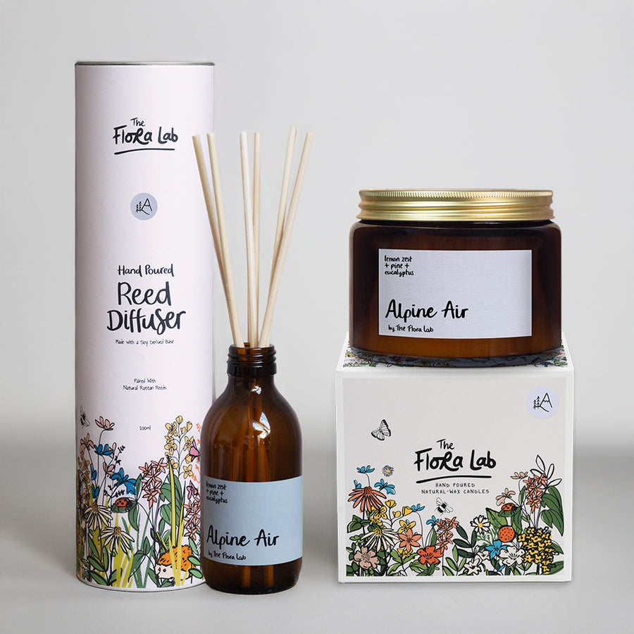 Natural Wax Candle & Diffuser Bundle