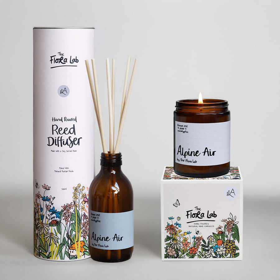 The Flora Lab Candle and Diffuser Bundle