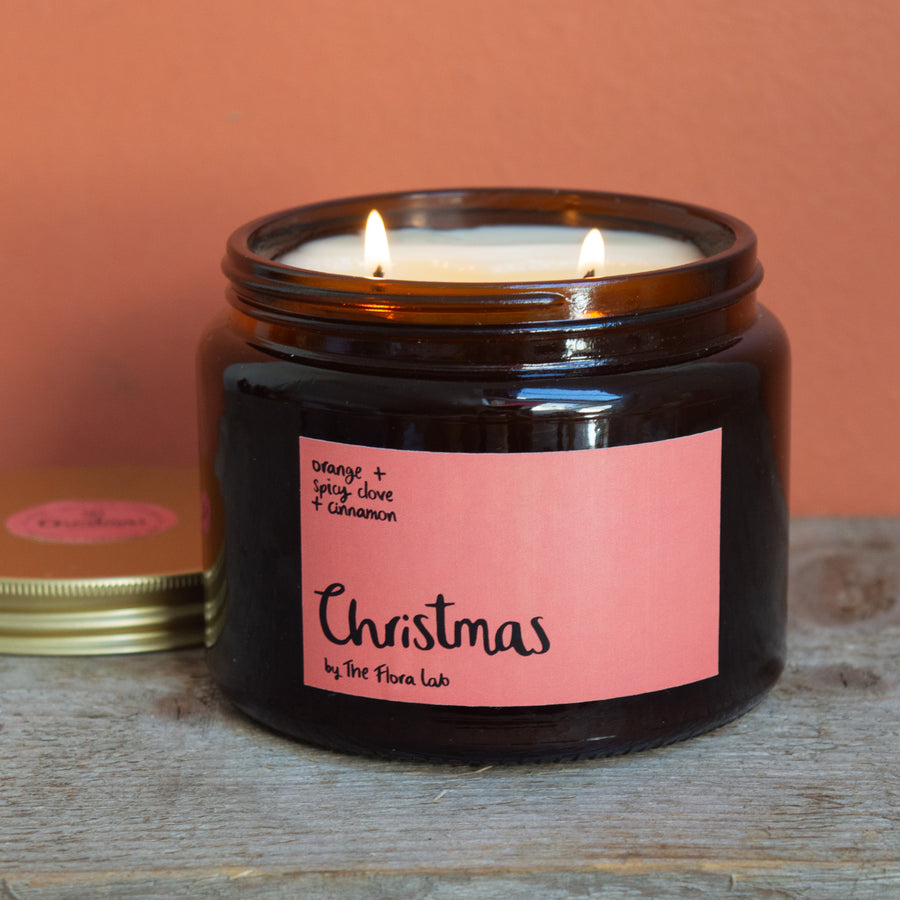 <b>Christmas Coconut & Rapeseed Wax Candle</b> <br> Orange + Spicy Clove + Cinnamon