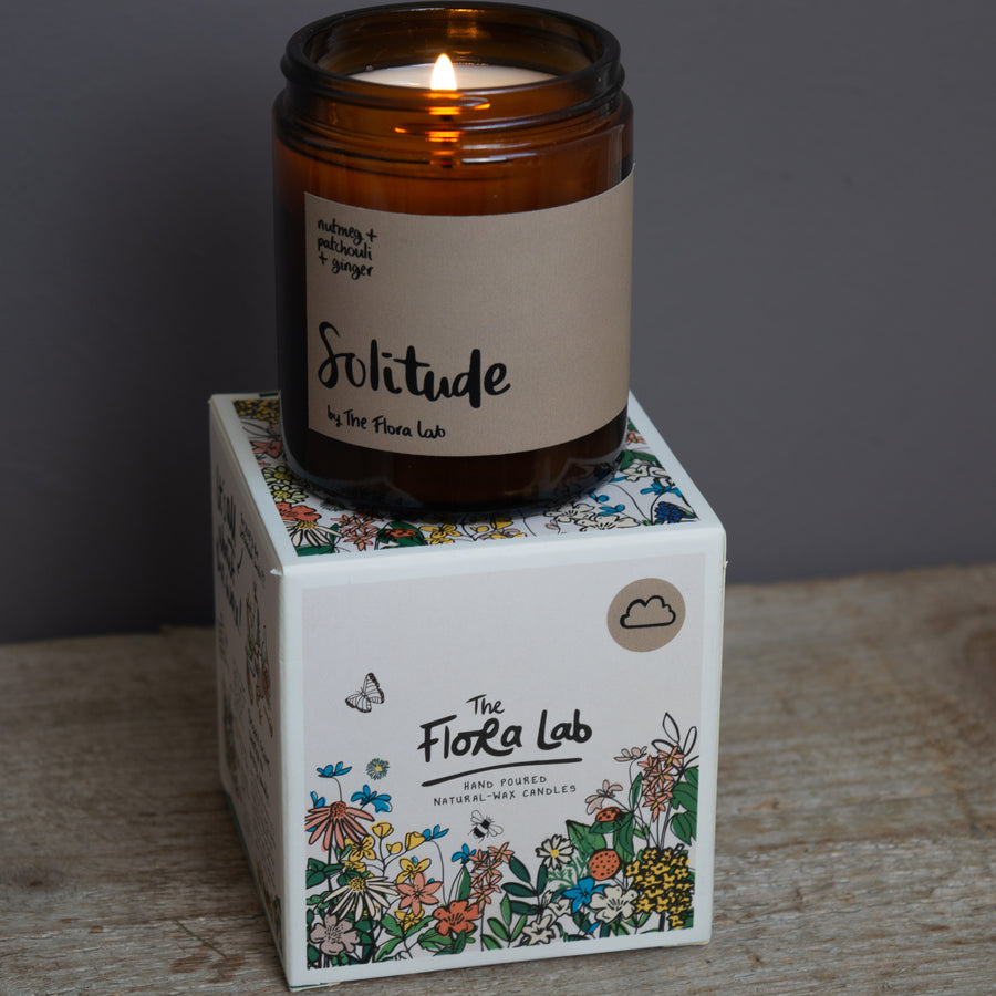 <b>Solitude Soy Wax Candle</b> <br> Nutmeg + Patchouli + Ginger