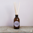 Load image into Gallery viewer, Darjeeling Delights Soy Derived Room Diffuser. Reed Diffuser - Darjeeling Delights. Darjeeling Delights Tea Rose Fragrance. Very romantic, featuring dried tea leaves, dusky tea rose and lemon. Fresh and rose based. Best selling scent, ideal for spring, summer. Hand poured soy derived diffuser made of natural ingredients. Perfect for summer time scenting. Room filling diffuser with 6 natural rattan reeds and comes in a beautoful presentation box, which features wild flowers and animals. Cottagecore theme
