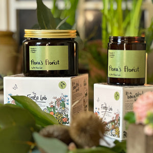 Flora's Florist Natural Wax Candles
