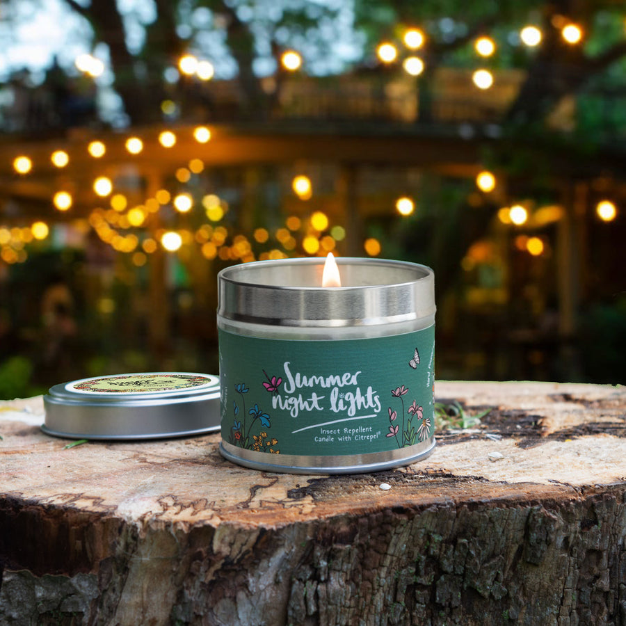 Summer Night Lights: Citronella and Lemongrass Essential oil, Insect Repellent Candle