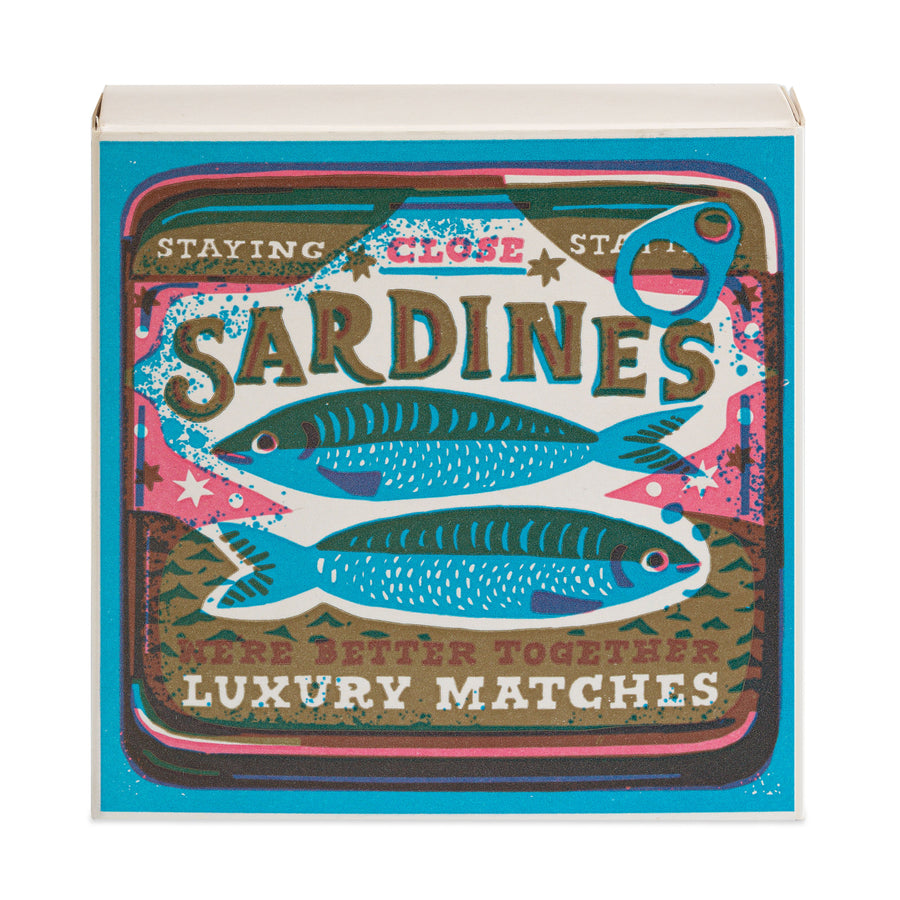 Sardines Luxury Letterpress Match Box  