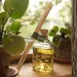 Load image into Gallery viewer, Renaissance Man citrus reed diffuser with rattan reeds, The Flora Lab
