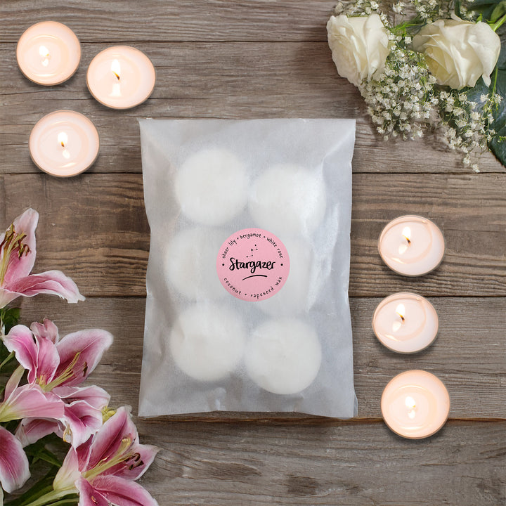 Stargazer Scented Natural Wax Tea Lights