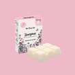 Load image into Gallery viewer, Stargazer soy wax melt bar, a floral lily, white rose and jasmine scent, hand poured in the UK in plastic-free packaging

