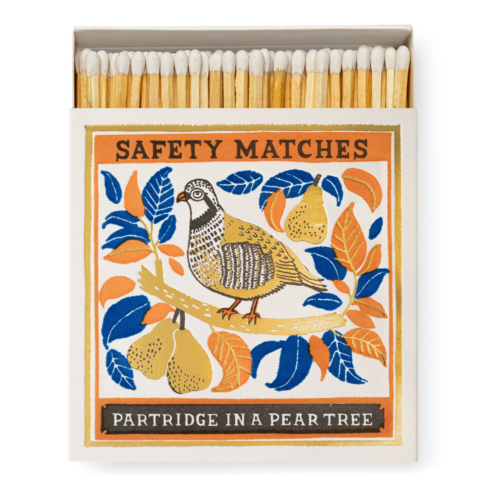 Partridge In A Pear Tree Luxury Letterpress Match Box – The Flora Lab