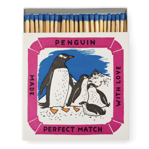 Luxury Letterpress Matches - Perfect Penguins