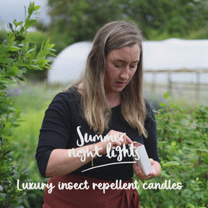 Why you need an insect repellent candle that contains an active ingredient called Citrepel to repel bugs from your garden this summer 