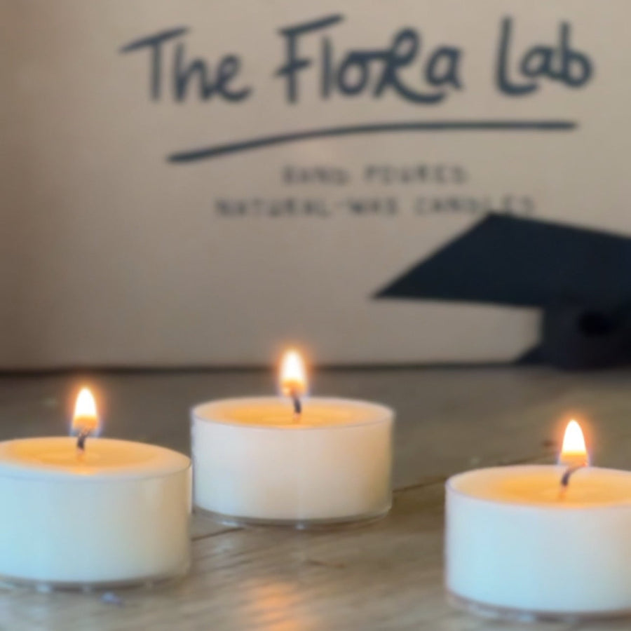 The Flora Lab Bare Wax Tealights