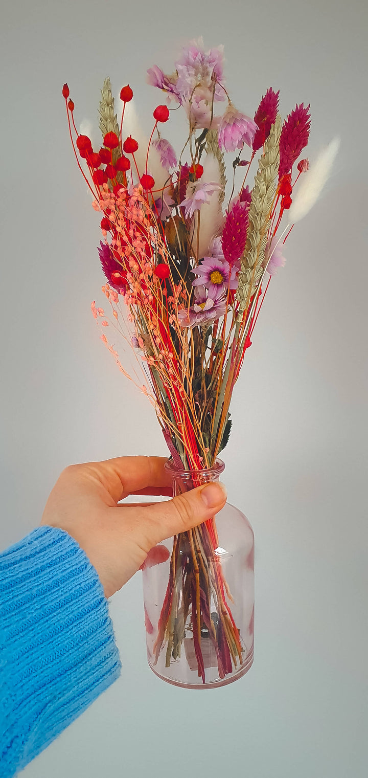 Dried Wildflower Bouquet in Vase