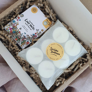 Wax Melt & Scented Tealights Gift Box - Candle Gifts under £20