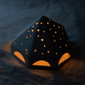 Bell Tent Tea Light Holder with Intricate Design by Katie Bentley