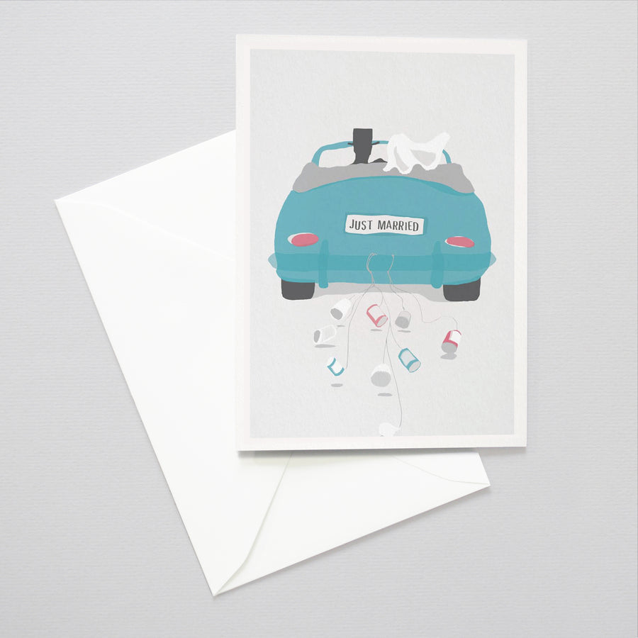 Just Married Greeting Card