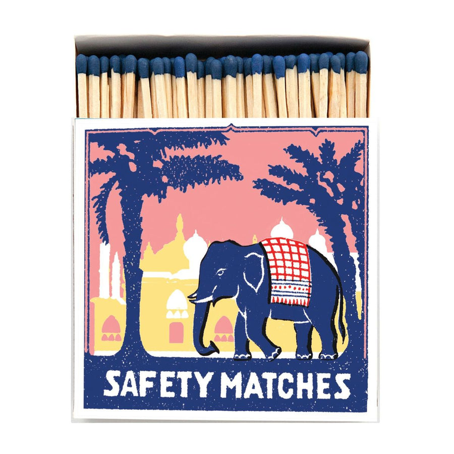 Pink Elephant Luxury Letterpress Match Box