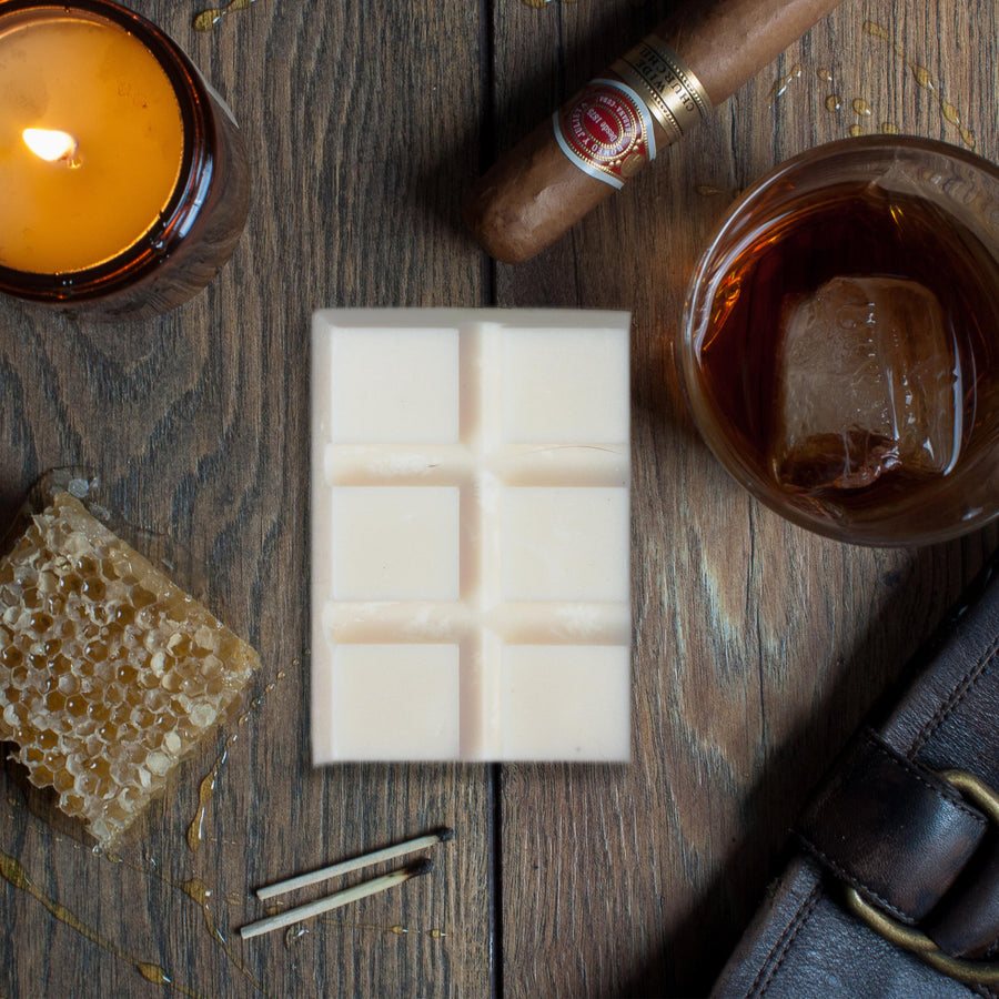 <b>Sweet Smokin' Bourbon Botanical Wax Melt Bar</b> <br> Tobacco + Honey Leaf + Bourbon