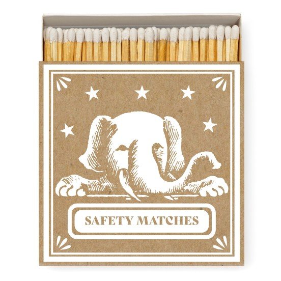 White Elephant Luxury Letterpress Match Box
